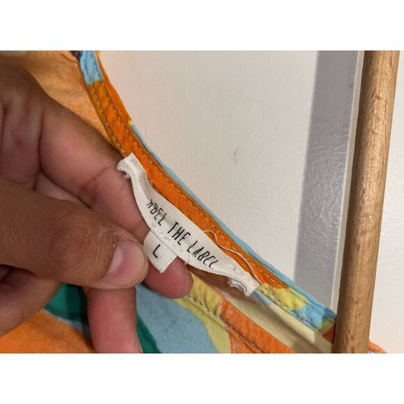 Abel The Label Romantic summer Floral V-Neck Side Slits Maxi Dress Women's Size - Picture 4 of 9